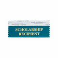 Scholarship Recipient Award Ribbon w/ Gold Print (4"x1 5/8")
